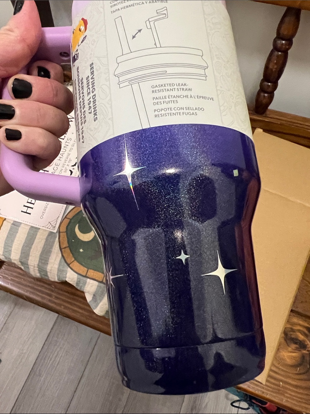 NIB Igloo Flip n Sip travel mug 32 oz moon mystic purple - Picture 7 of 8